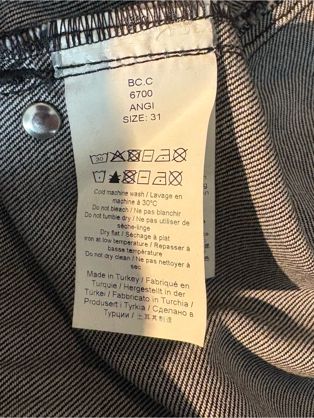 Ganni Angi Jeans in Black Washed Denim 31 - Picture 10 of 12